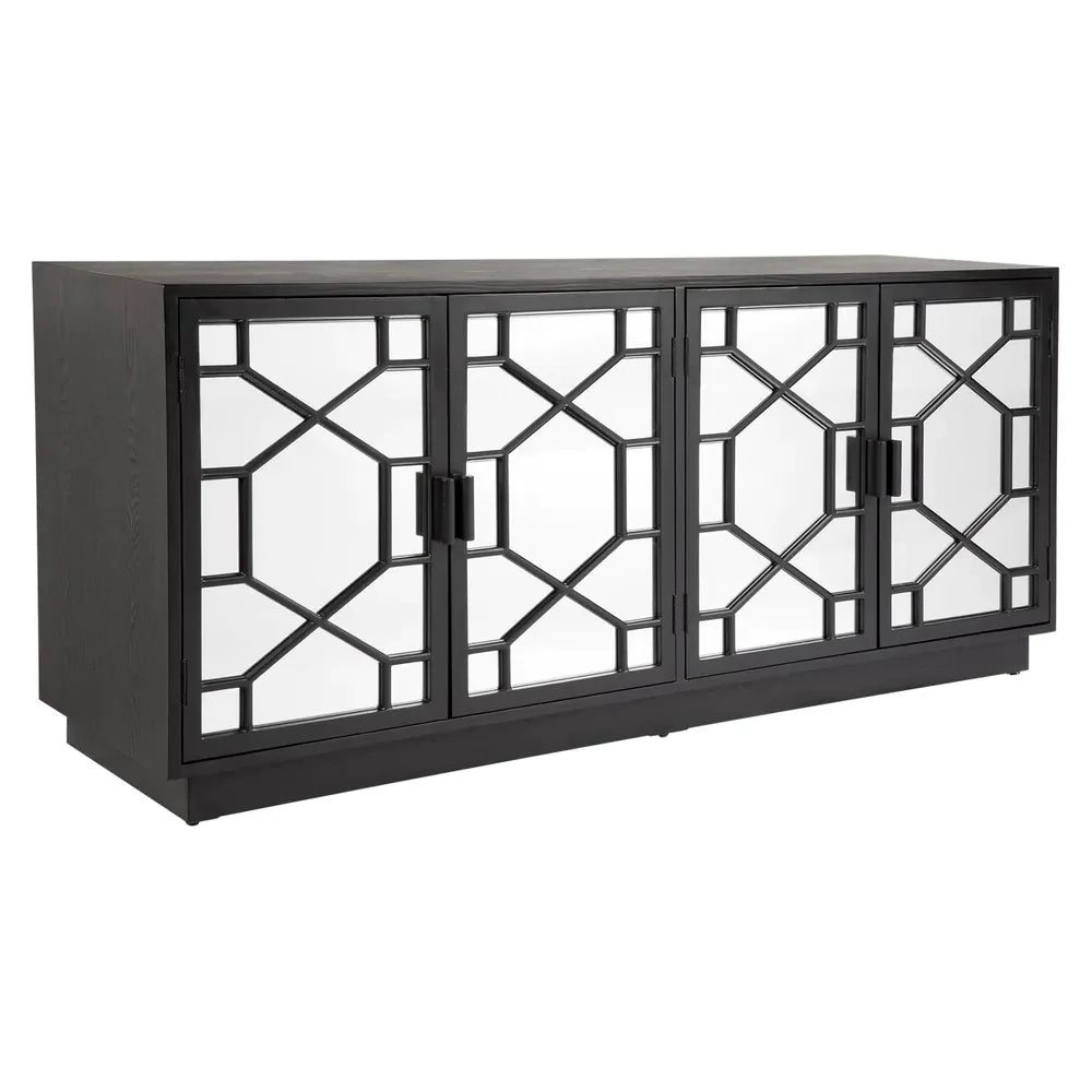 Piper Mirrored Buffet - Black