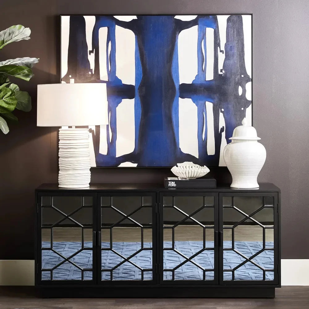 Piper Mirrored Buffet - Black