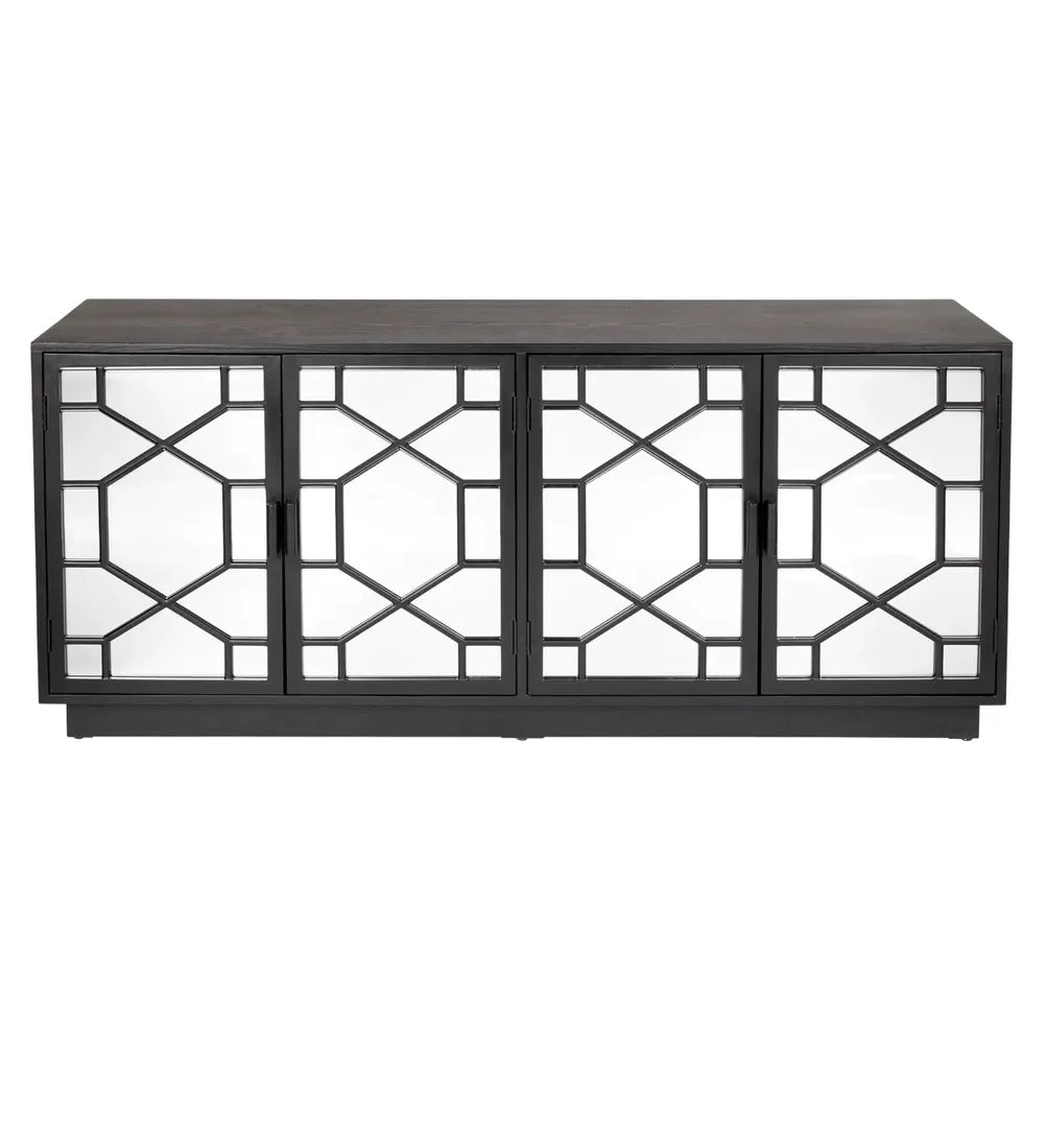 Piper Mirrored Buffet - Black