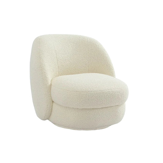 Abbey Swivel Arm Chair - Ivory Cosy Shearling