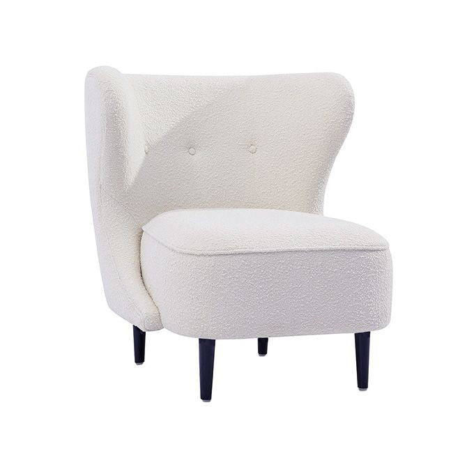 Isabella Occasional Chair - White Boucle – rustic.design by Yasmin ...