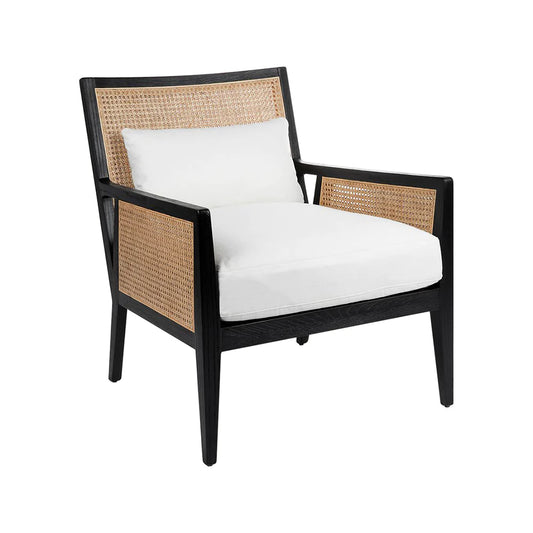 Newport Black Rattan Arm Chair