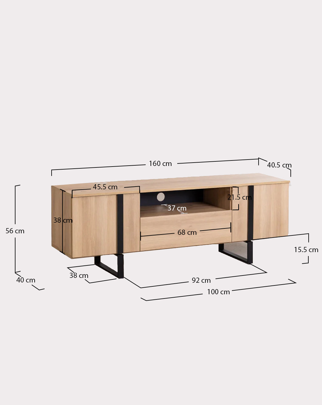 Modern Metal T.V Unit