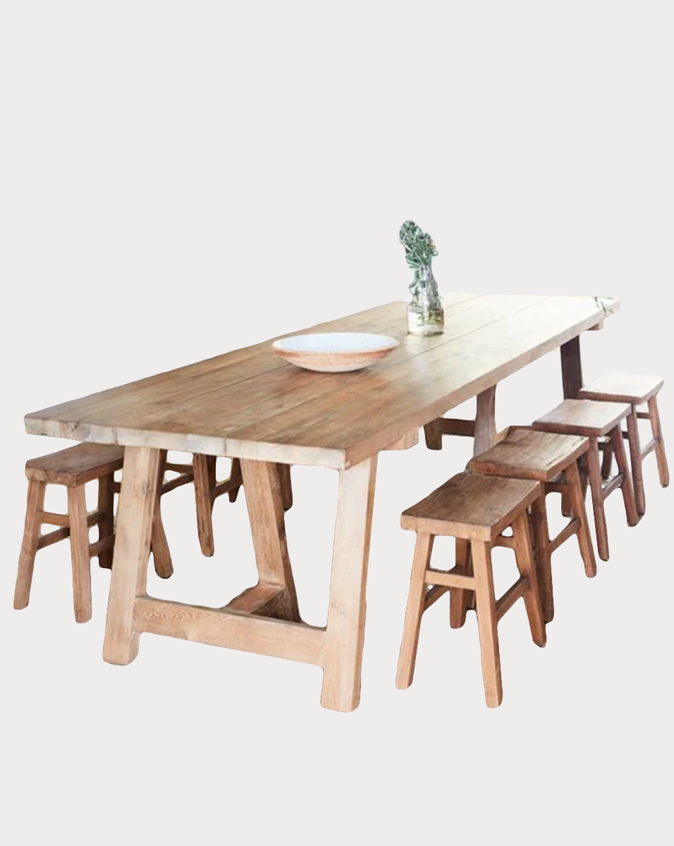 Slab wood Dining Table