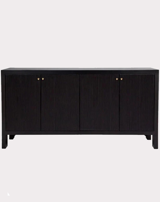 Adele 4-Door Black Buffet