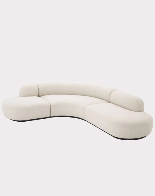 Cream Bouclé Modular Sofa